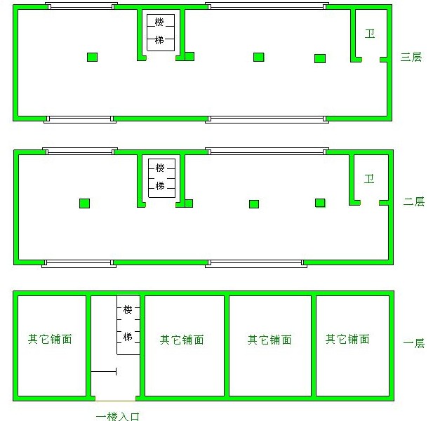 万达广场旁小独栋